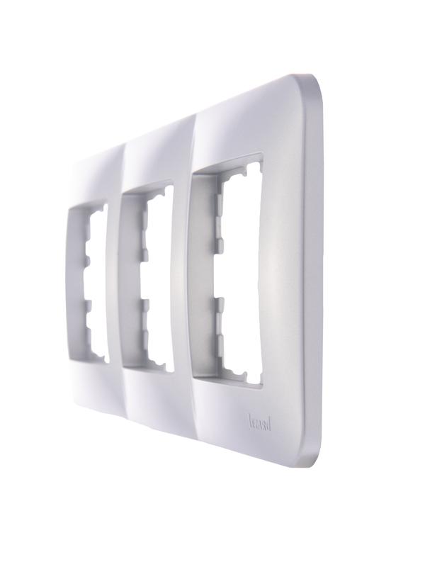  Рамка 3-м Karina Life горизонт. матов. серебр. LEZARD 708-4300-148 фото в каталоге от BTSprom.by