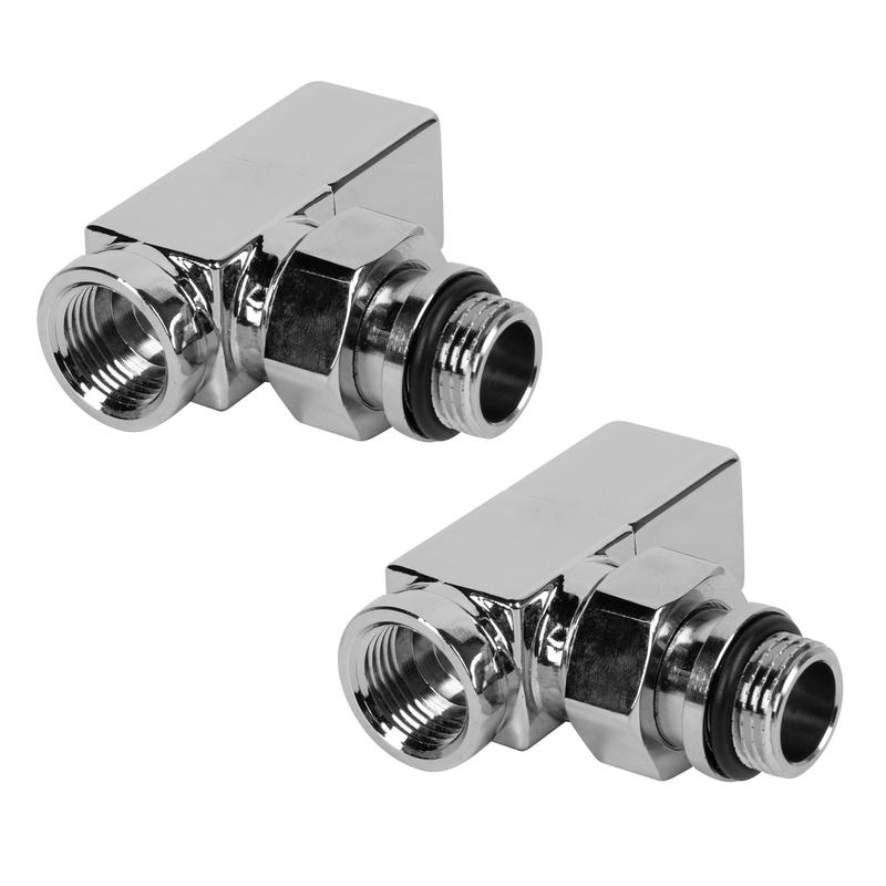  Набор дизайн-вентилей CUBE угловой 1/2дюйм хром Royal Thermo НС-1193191 фото в каталоге от BTSprom.by