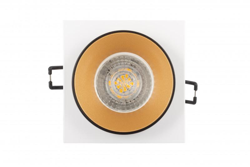  Светильник 50Вт GU10 IP20 встраив. алюм. черн./зол. DENKIRS 598762 фото в каталоге от BTSprom.by