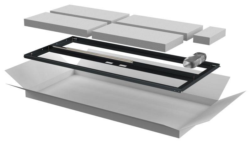 дверь двустворчатая для шкафа linea n 24u 600мм перфорир. черн. itk ln05-24u6x-d2p от BTSprom.by