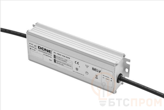Драйвер 150Вт 24В для светодиодной ленты DONE POWER DL-150H-V24-RXG IP67 191х63х37мм VARTON DL-150H-V24-RXG фото в каталоге от BTSprom.by  Драйвер 150Вт 24В для светодиодной ленты DONE POWER DL-150H-V24-RXG IP67 191х63х37мм VARTON DL-150H-V24-RXG фото в каталоге от BTSprom.by