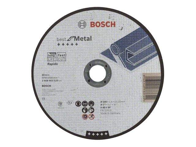 круг отрезной 180х1.6x22.2 мм для металла best bosch (прямой) от BTSprom.by