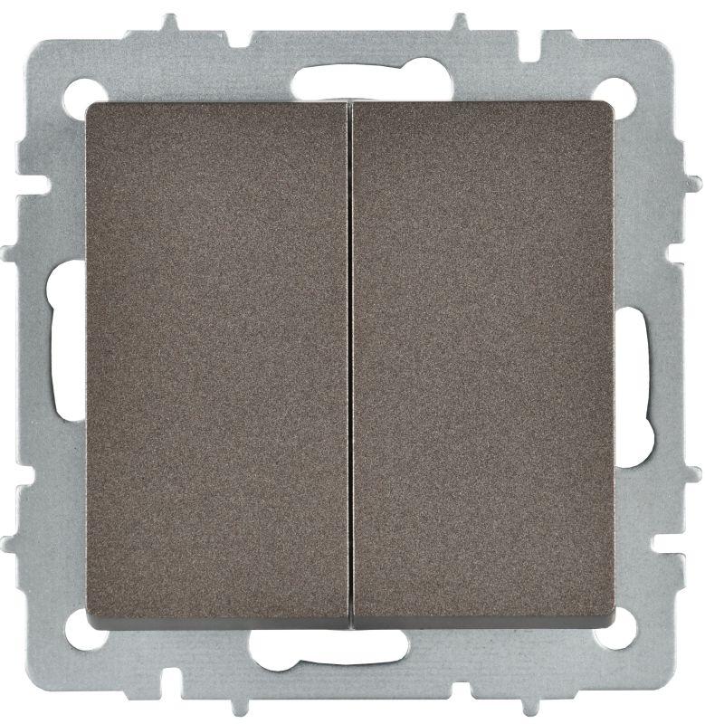  Выключатель перекрестный 2-кл. СП BRITE ВС10-2-3-БрТБ 10А механизм бронза IEK BR-V23-0-10-K45 фото в каталоге от BTSprom.by