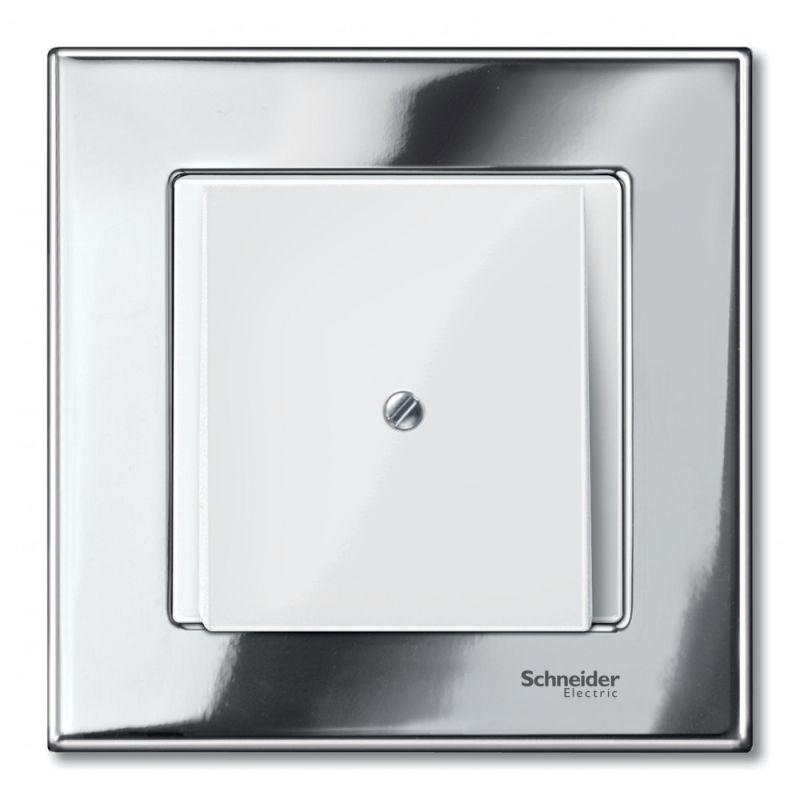  Рамка 1-м Merten метал. хром SchE MTN403139 фото в каталоге от BTSprom.by