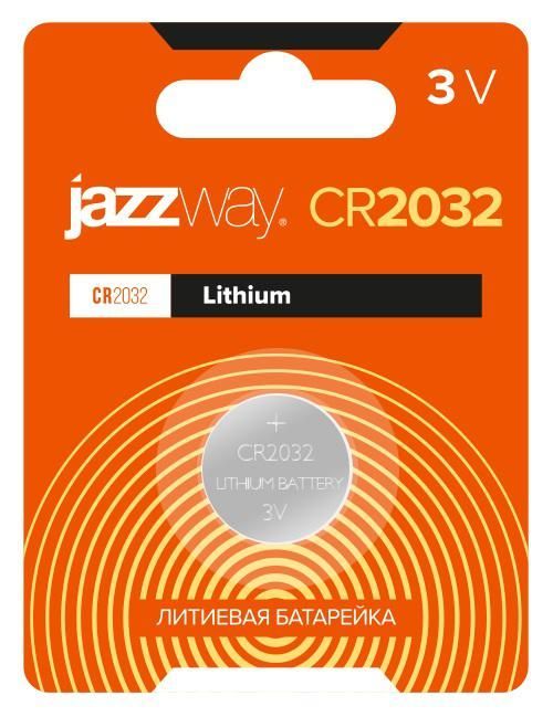 элемент питания литиевый cr2032 3в bl-1 (блист.1шт) jazzway 2852892 от BTSprom.by