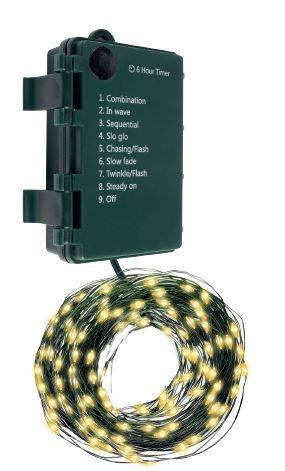 гирлянда "роса" dc-g06-120y 120 microled 12.1м. 8реж. 3хaa желт. фаzа 5059634 от BTSprom.by