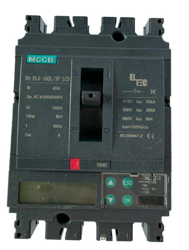  Выключатель автоматический MCCB BA-EL6-160L/3P 160А LCD (электронный Micrologic 5.0E ICU:50KA) ELTEC 1352160 фото в каталоге от BTSprom.by