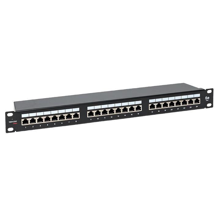 патч-панель 19дюйм 1u кат.5e stp полн. экранир. 24 порта rj45 dual idc с органайзером teracom pro ekf trp-ppnl-5estp-1u24 от BTSprom.by