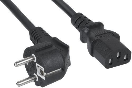 кабель питания пвс-ап 3х1.5 cee 7/7 угловая - c13 220/250в 10а 1.8м черн. filum fl-pc-sh90/c13-c2-1.8-bk от BTSprom.by