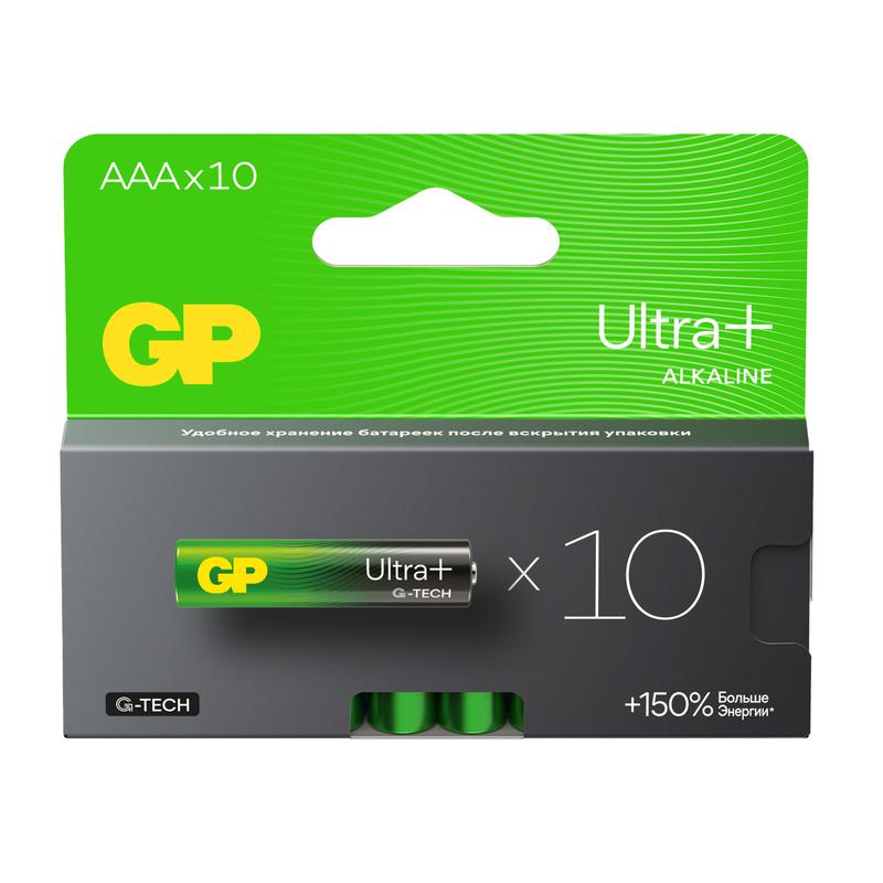элемент питания алкалиновый aaa/lr03 1.5в ultra plus alkaline g-tech (блист.10шт) gp 621 от BTSprom.by