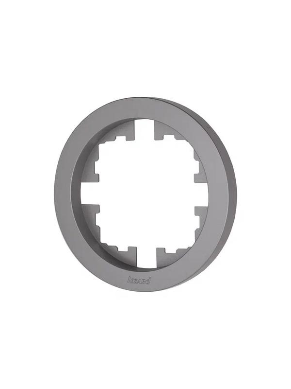  Рамка 1-м OSEN горизонт. круглая сер. матов. LEZARD 744-7400-146 фото в каталоге от BTSprom.by