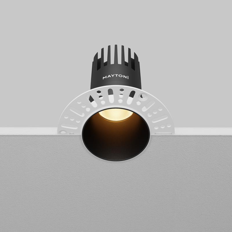  Светильник Dip 10Вт 2700К 50град. встраив. Maytoni DL120-10W-2.7K-TRS-B фото в каталоге от BTSprom.by