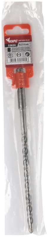  Бур по бетону SDS PLUS 8х210мм двойная резьба КУРС 32624 фото в каталоге от BTSprom.by