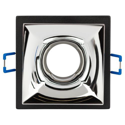  Светильник декоративный KL102 BK/CH MR16 GU5.3 встраив. черн. хром ЭРА Б0056356 фото в каталоге от BTSprom.by