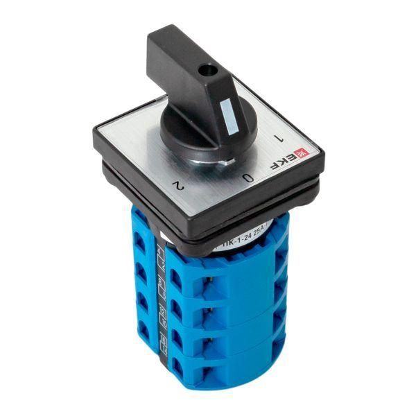  Переключатель кулачковый ПК-1-24 4п 25А "1-0-2" IP65 EKF pk-1-24-25-65 фото в каталоге от BTSprom.by