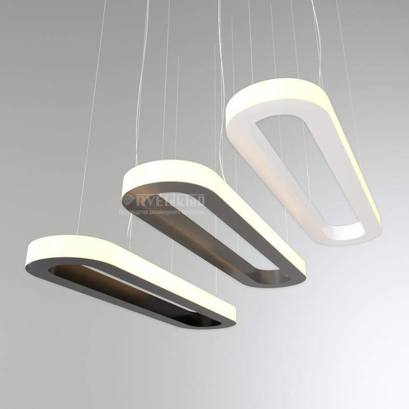 светильник светодиодный rve-lbx-largo-out-1400-p 82вт 4000к 1400х350х50мм подвесной шир. рассеив.=53ммсвечение наружу бел. rvelektro rve00001243 от BTSprom.by