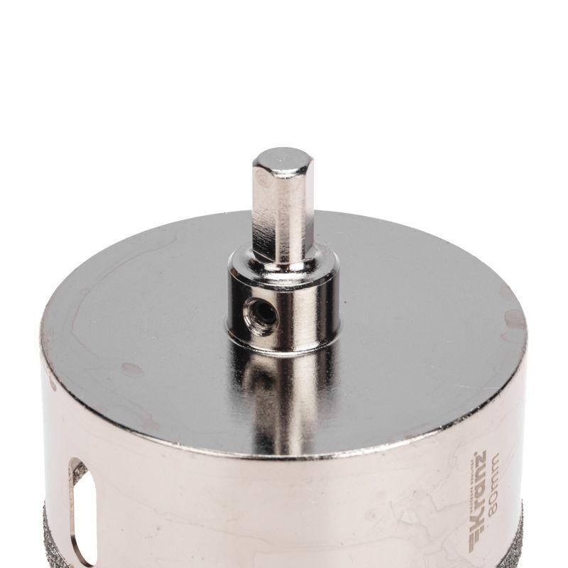  Коронка алмазная 80мм по керамограниту с центровочным сверлом Kranz KR-92-0020 фото в каталоге от BTSprom.by