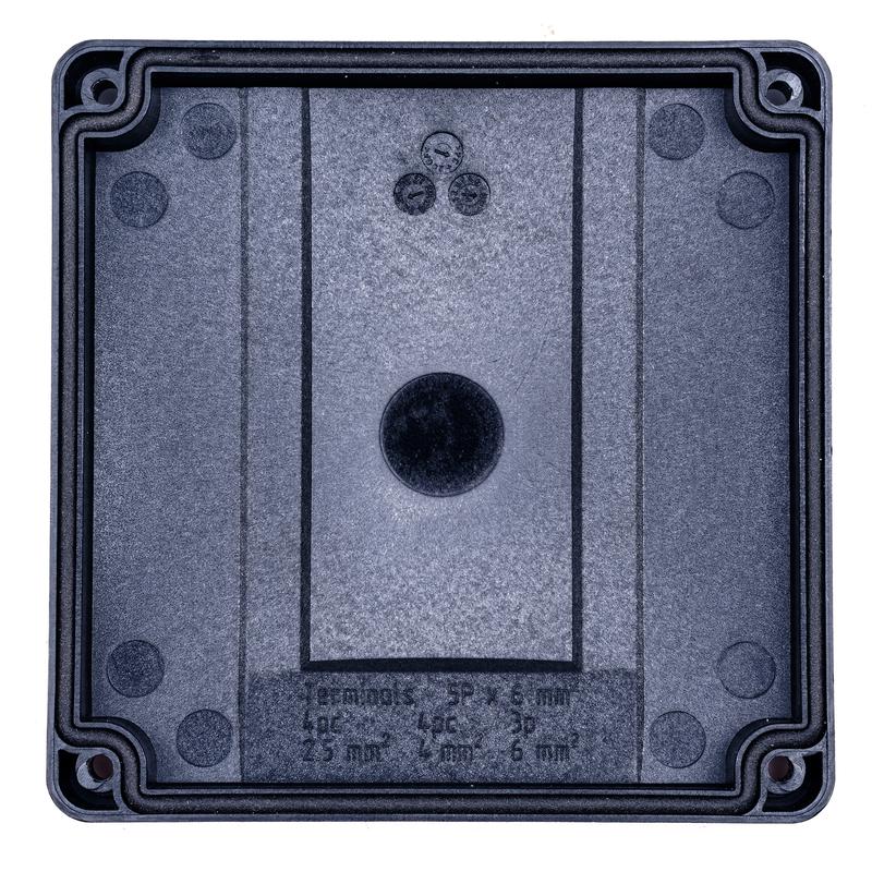  Коробка распределительная 110х110х67мм IP65 в комплекте с клеммным рядом 5х6кв.мм 41А черн. Extherm JB-60-BL фото в каталоге от BTSprom.by