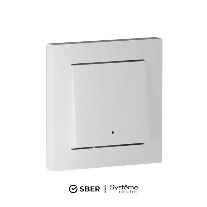 выключатель 1-кл. atlasdesign smart 10а (сх. 1) l+n с подсветкой zigbee механизм бел. se atn000113z от BTSprom.by