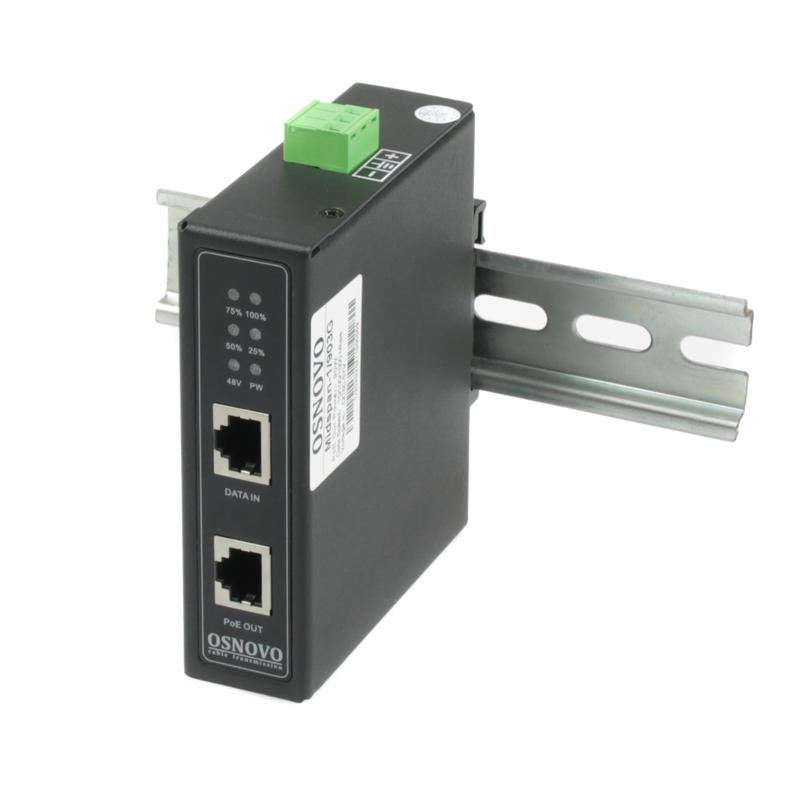 инжектор промышленный poe midspan-1/903g(booster) gigabit ethernet на 90вт с бустером напряжения osnovo 14003 от BTSprom.by