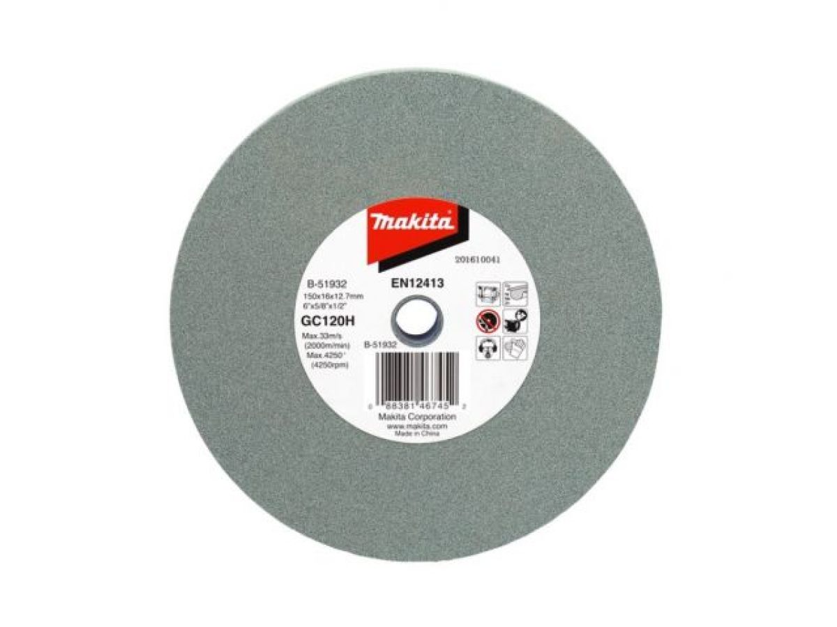 заточной круг 150x16x12.7 gc120h (makita) b-51932 от BTSprom.by