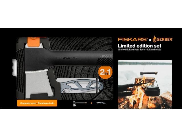 топор a6 fiskars + нож paraframe (комплект) 1057911 от BTSprom.by