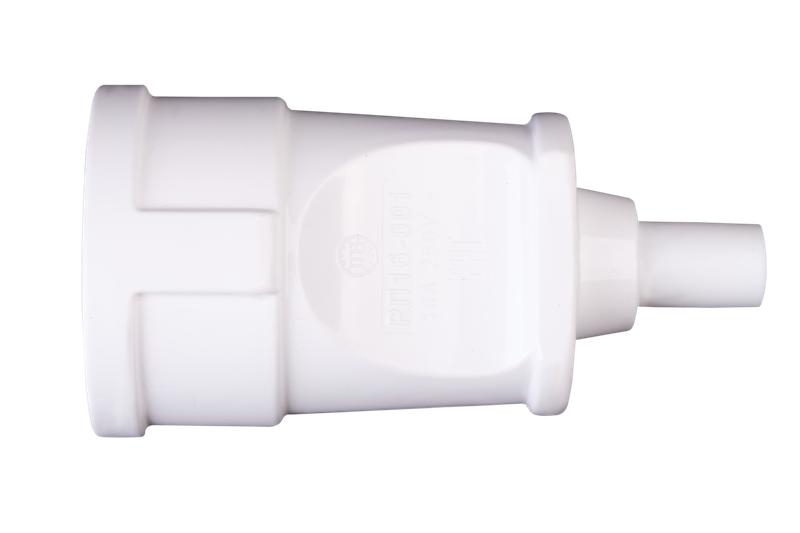  Розетка кабельная ABS-пластик прямая б/з 10А 250В IP20 REV бел. Duwi 30456 2 фото в каталоге от BTSprom.by