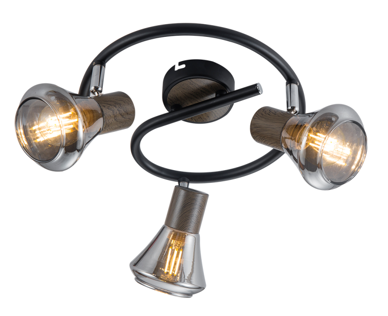 светильник настенно-потолочный спот pavla 7028-733 3хe14 40вт поворотный rivoli б0047111 от BTSprom.by