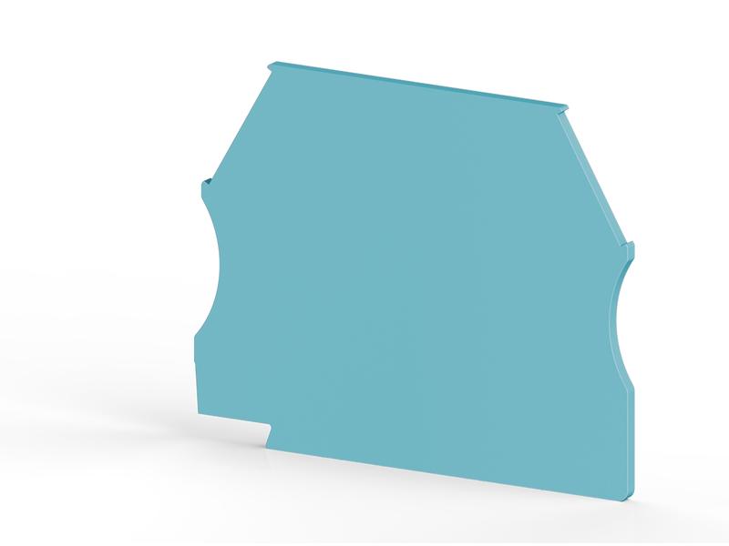 сегмент концевой на клеммники avk(2.5-10)/ avk rd (2.5-4) син. npp 2.5-10 klemsan 444121 от BTSprom.by