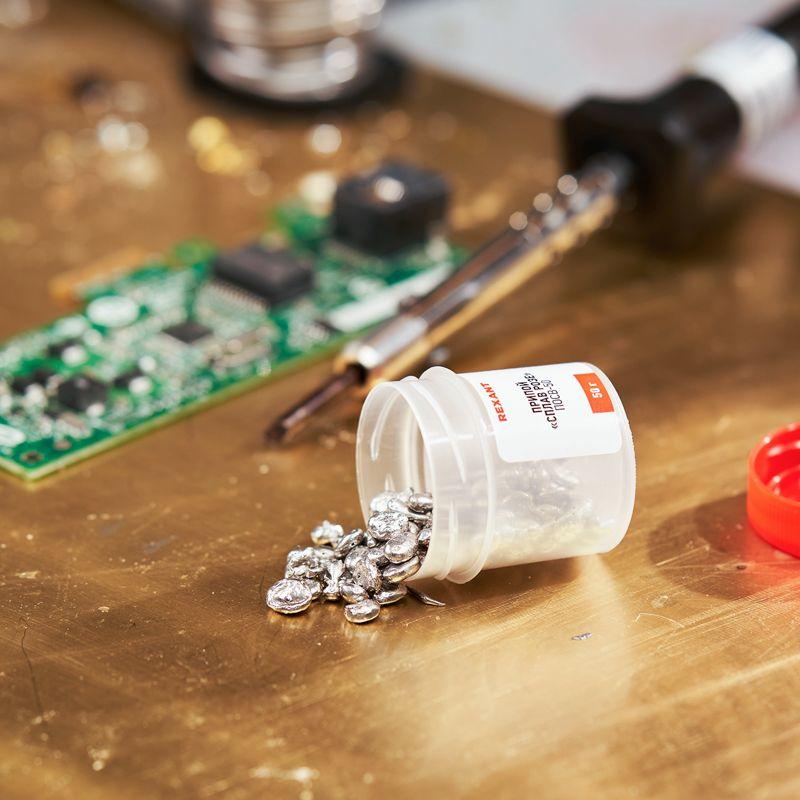  Припой Сплав Розе 50гр Rexant 09-3490 фото в каталоге от BTSprom.by