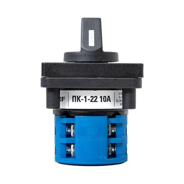  Переключатель кулачковый ПК-1-22 2П 10А "1-0-2" EKF pk-1-22-10 фото в каталоге от BTSprom.by