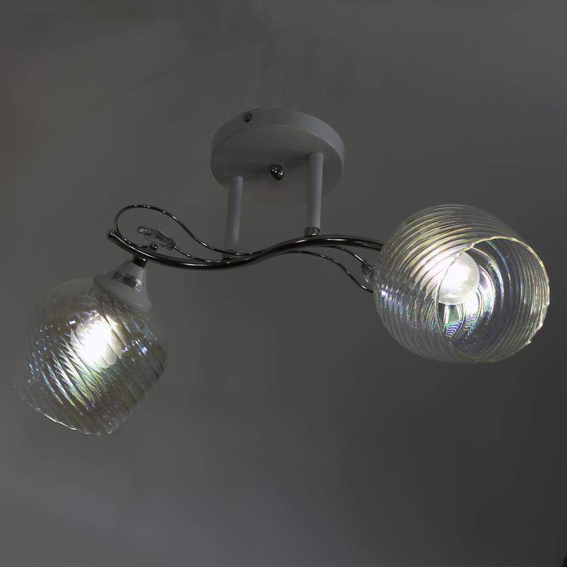  Светильник 11306-7/2 (Плафон 8310) НПБ 01-2х60-136 Е27 ИУ бел. хром Элетех 1005404890 фото в каталоге от BTSprom.by