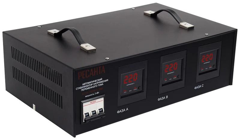 стабилизатор напряжения асн-3000/3 3ф 3квт ip20 электромех. ресанта 63/4/1 от BTSprom.by