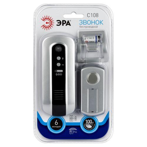  Звонок беспроводной C108 ЭРА C0034892/Б0018997 фото в каталоге от BTSprom.by