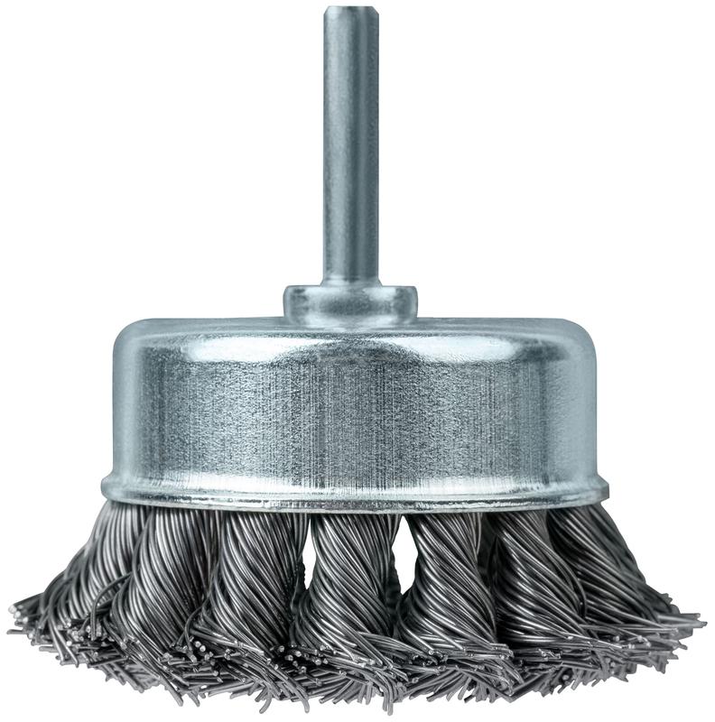  Корщетка-чашка со штифтом стальная витая проволока 70мм FIT 38595 фото в каталоге от BTSprom.by