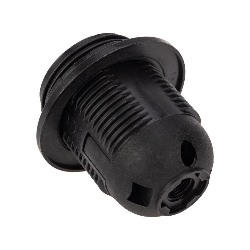  Патрон пластиковый термостойкий подвесной с кольцом E27 черн. Rexant 11-8826 фото в каталоге от BTSprom.by