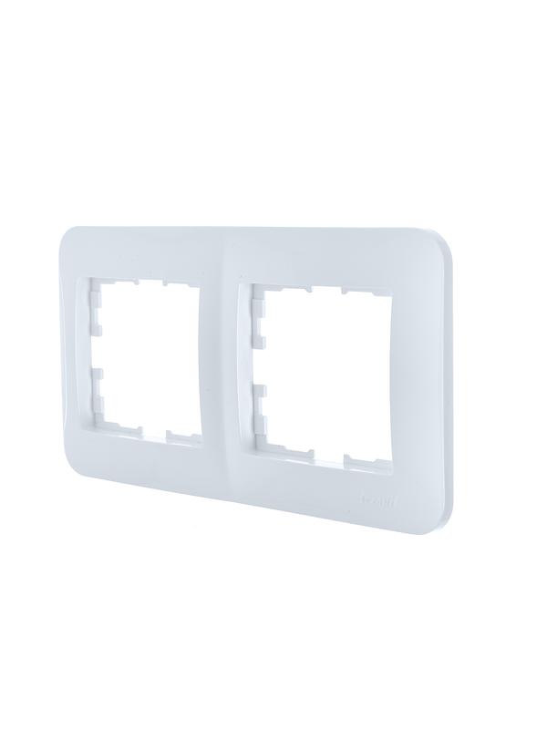  Рамка 2-м ASTI горизонт. бел. LEZARD 7081-0200-147 фото в каталоге от BTSprom.by