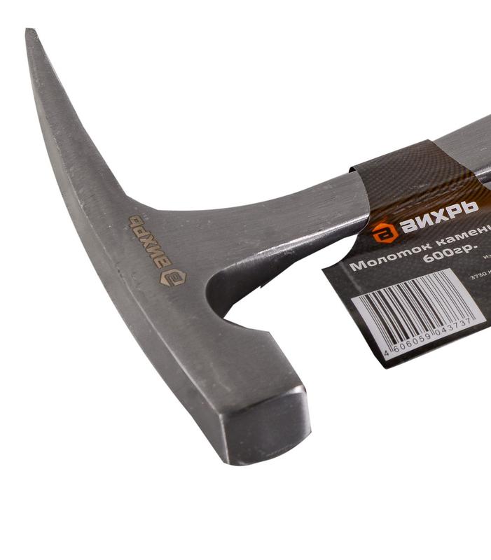  Молоток каменщика 600г двухкомпонентн. рукоятка; цельнометал. Вихрь 73/6/8/10 фото в каталоге от BTSprom.by