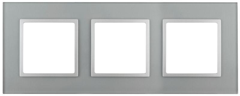 рамка 3-м 14-5103-03 стекло elegance алюм.+алюм. эра б0034508 от BTSprom.by
