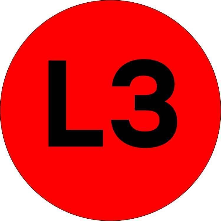 наклейка "l3" d20мм proxima ekf an-2-15-2 от BTSprom.by