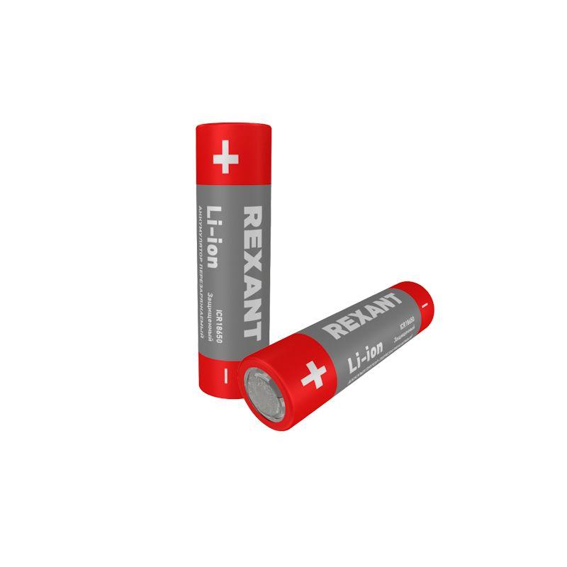  Аккумулятор Li-ion (литий-ион) 18650 3.7В 2400мАч с платой защиты (уп.2шт) Rexant 30-2034 фото в каталоге от BTSprom.by