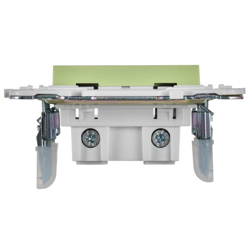  Розетка SKANDY 10А без заземл. без защ. шторок SK-R02G мятный IEK SK-R10-10-K06 фото в каталоге от BTSprom.by