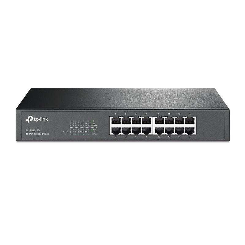 коммутатор tl-sg1016d 16-портовый гигабитный настол./монтируемый в стойку tp-link 1200084 от BTSprom.by