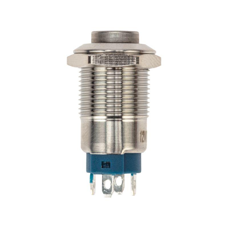  Кнопка антивандальная d12 12В Фикс (2с) OFF-ON син. (A-12-C2) Rexant 36-3221 фото в каталоге от BTSprom.by