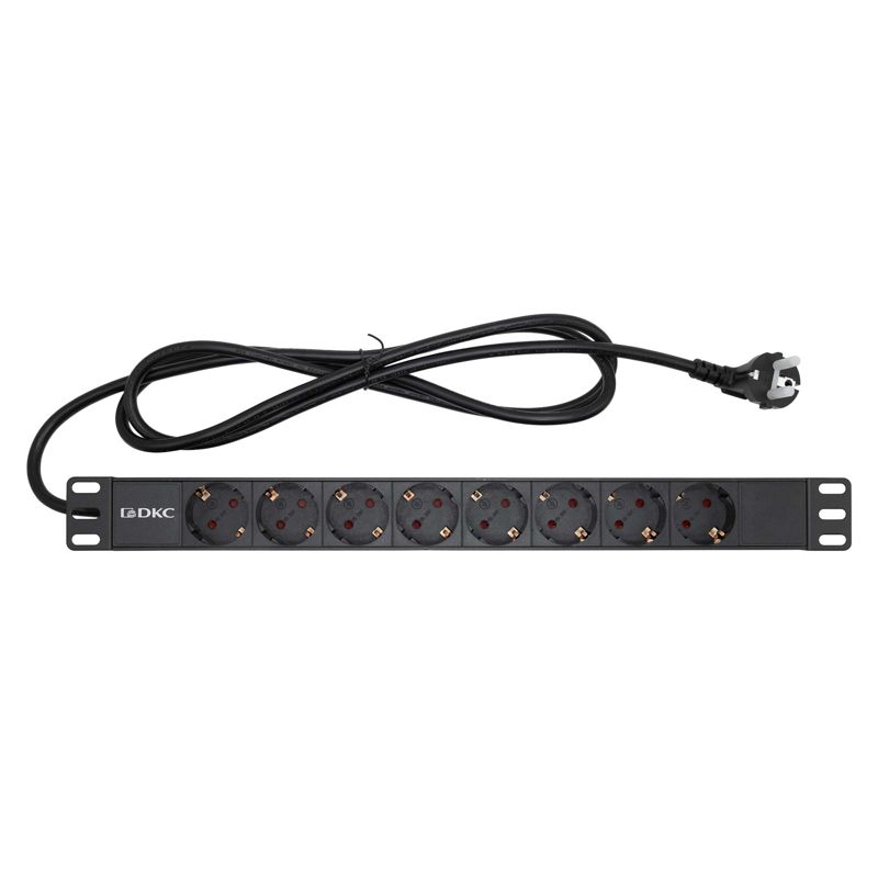 блок розеток 8-м schuko для 19дюйм шкафов dkc r519sh8 от BTSprom.by