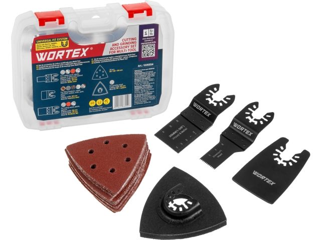 набор аксессуаров для реноватора wortex 5 предметов в боксе (для резки/шлифовки) (подходит к wortex sm 2830 e, sm 3233 qe и molot msm 3135, а также makita, sturm, зубр и др.) 1335554 от BTSprom.by