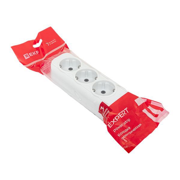  Колодка удлинителя 3-м с заземл. 16А Эксперт 3.5кВт EKF AKB16-3 фото в каталоге от BTSprom.by