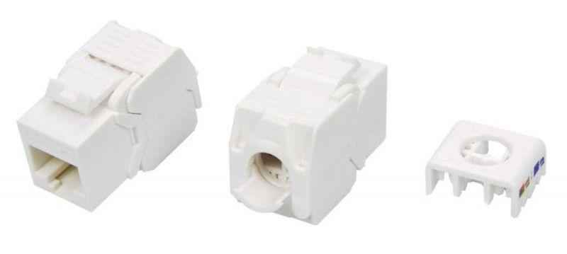 вставка keystone jack rj45 (8p8c) кат.5e kj8-8p8c-c5e-180-tls-wh 180град. toolless бел. hyperline 426193 от BTSprom.by