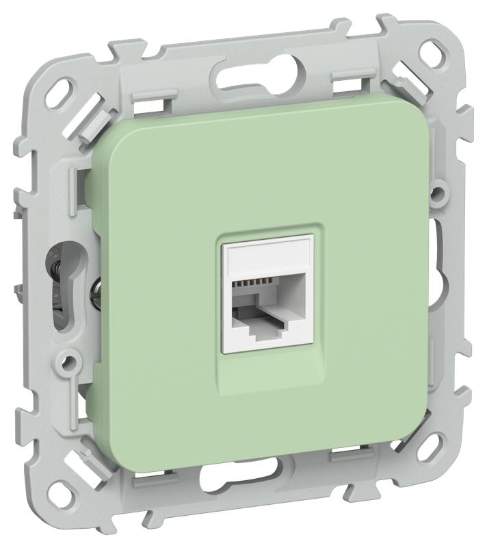 розетка компьютерная сп flite рк5е-1-0-флф rj45 кат.5e utp механизм фисташк. iek fi-k12-1-k93 от BTSprom.by