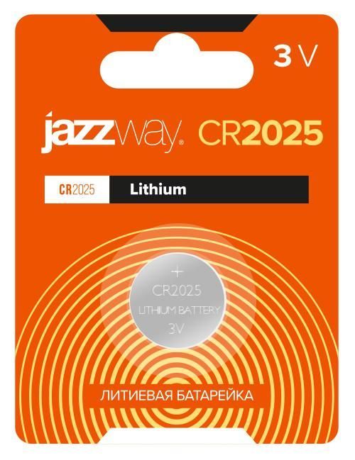 элемент питания литиевый cr2025 3в bl-1 (блист.1шт) jazzway 2852861 от BTSprom.by